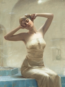 At the bath by Theodoros Ralli [1852–1909]